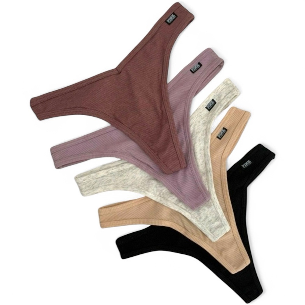 🆕 XS Victoria's Secret Plum Ribbed Panties